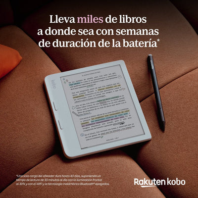 Lector E Reader Kobo Libra Colour HD 7" 32GB Blanco Open Box - Bestmart