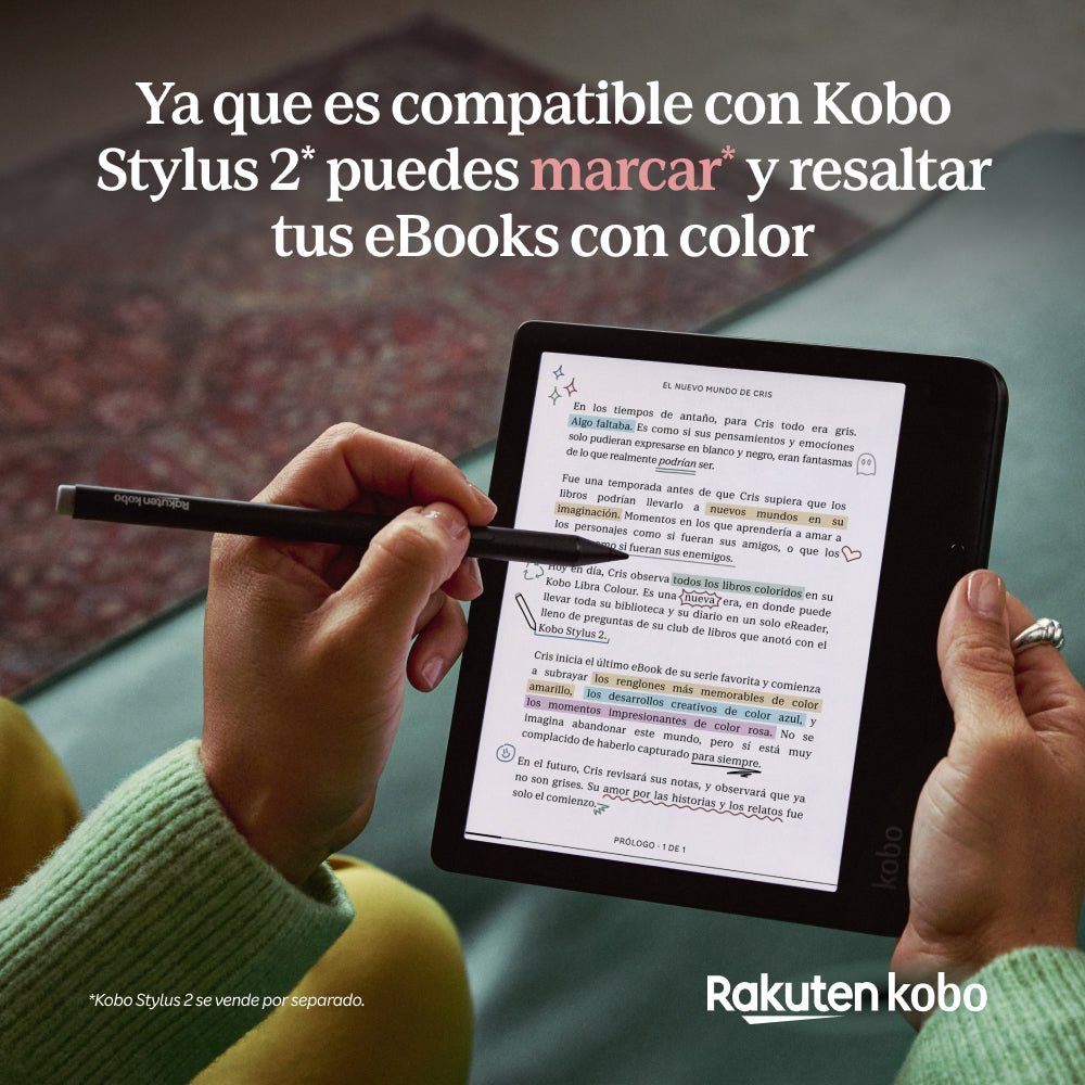 Lector E Reader Kobo Libra Colour HD 7" 32GB Blanco Open Box - Bestmart