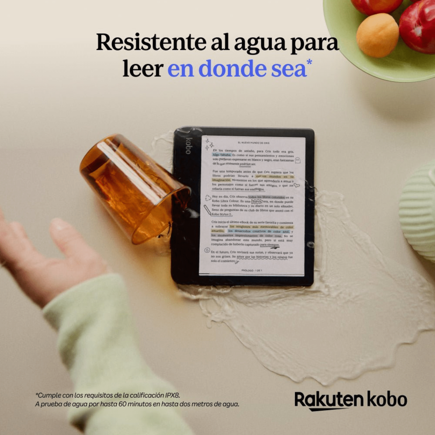Lector E Reader Kobo Libra Colour HD 7" - 32GB - Negro - Bestmart