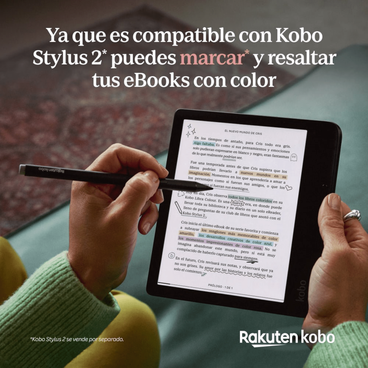 Lector E Reader Kobo Libra Colour HD 7" - 32GB - Negro - Bestmart