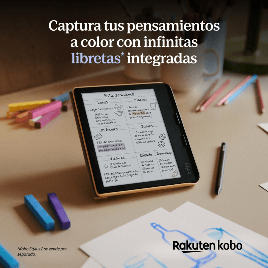 Lector E Reader Kobo Libra Colour HD 7" 32GB Negro Open Box - Bestmart