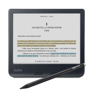 Lector e reader Kobo Libra Colour Negro con Lápiz Stylus 2 Negro - Bestmart