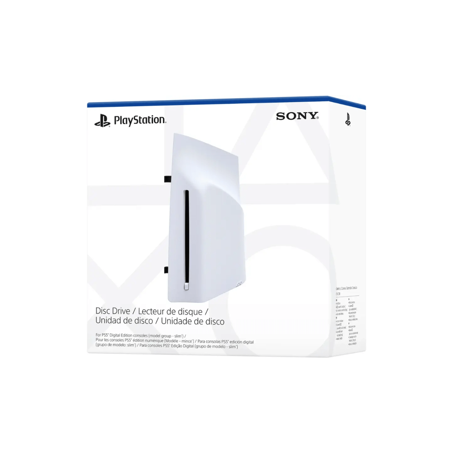 Lector ps5 Unidad de disco externa Edición Digital (modelos Slim y Pro) Blanco - Bestmart