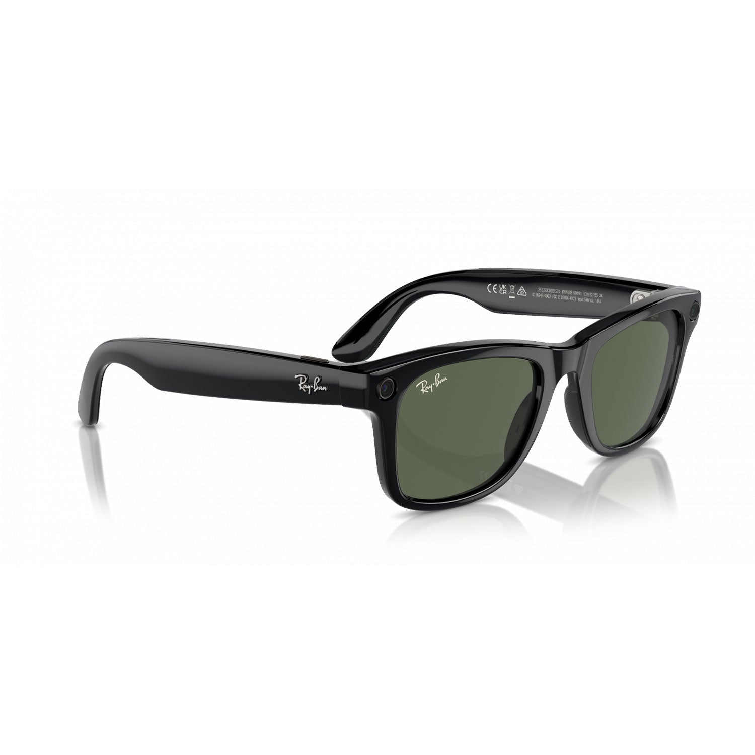 Lentes Inteligentes Ray-Ban Meta Wayfarer RW4008 Negro Lentes Verde G-15 Large - Bestmart