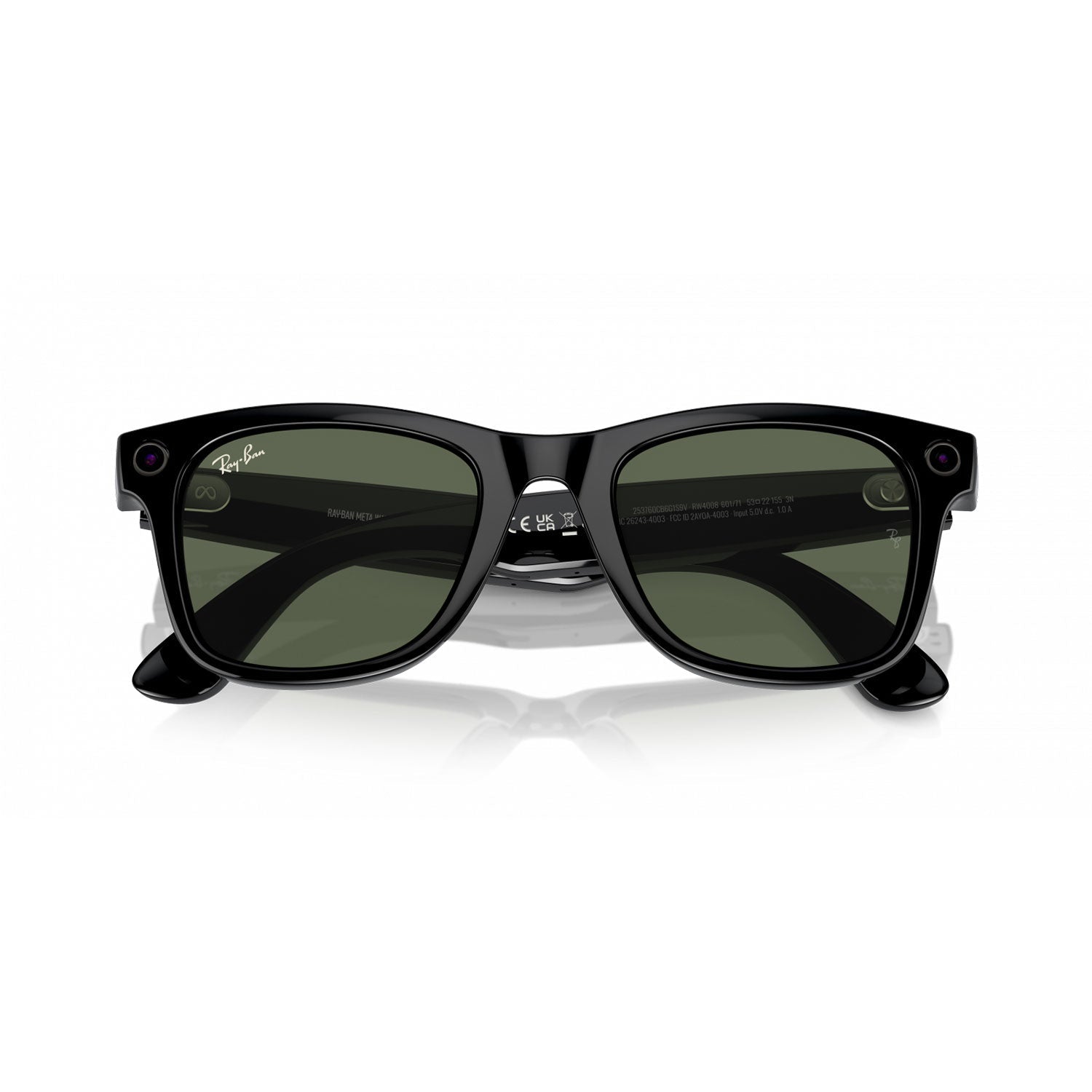 Lentes Inteligentes Ray-Ban Meta Wayfarer RW4008 Negro Lentes Verde G-15 Large - Bestmart