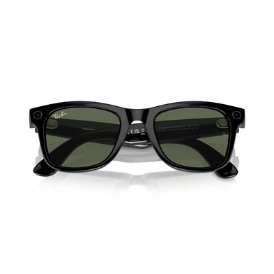 Lentes Inteligentes Ray-Ban Meta Wayfarer RW4008 Negro Lentes Verde G-15 Large - Bestmart