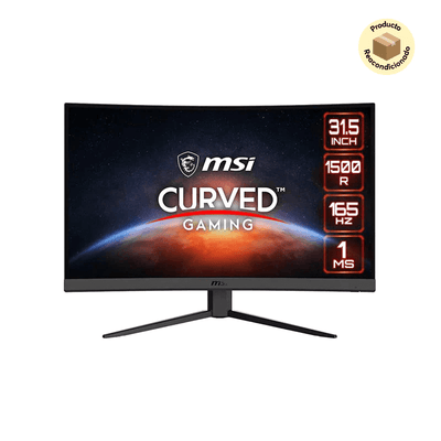 Monitor Gamer MSI Optix G32C4W - 31,5" FHD Curvo - 165Hz (Reacondicionado) - Bestmart