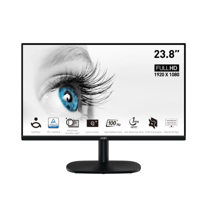 Monitor MSI PRO MP245V - 23.8" FHD - 100HZ - HDM VGA - Negro - Bestmart