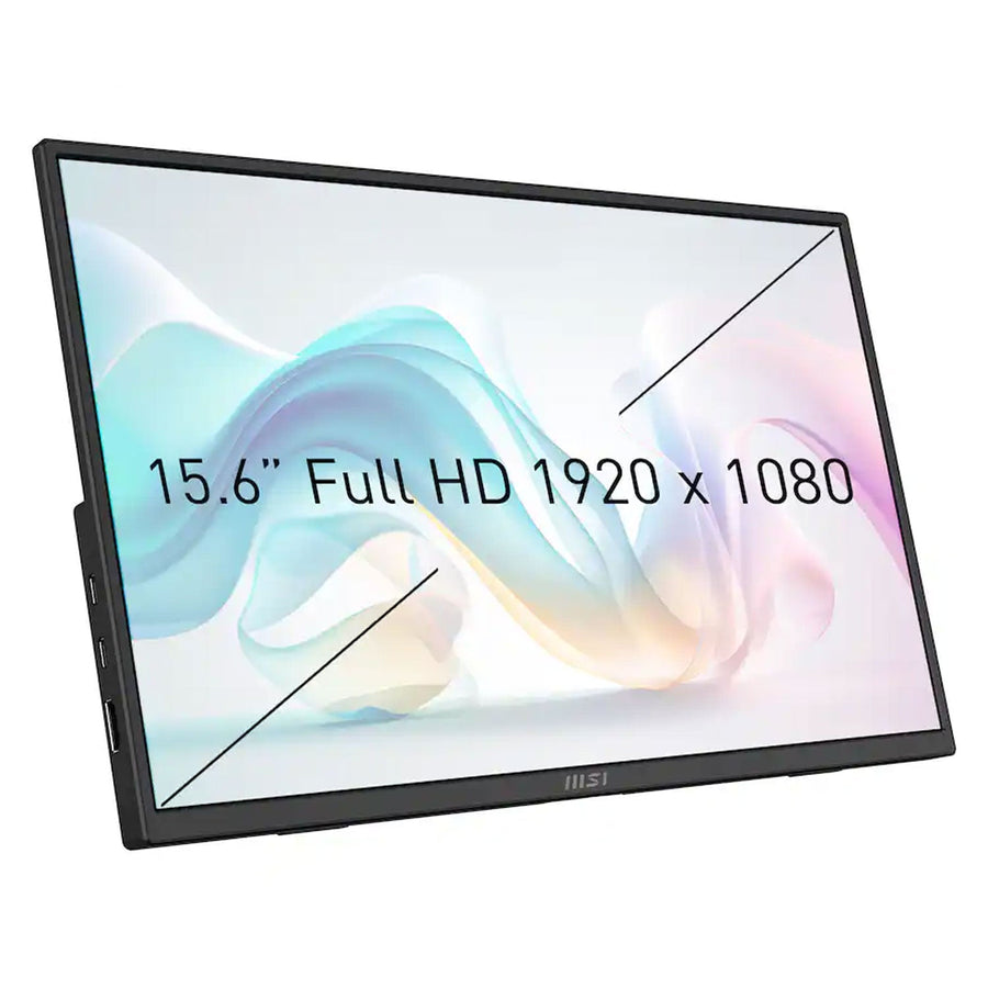 Monitor Portátil MSI PRO MP165 E6 15.6" FHD IPS 60Hz 4ms con Altavoces, USB - C y HDMI - Negro - Bestmart
