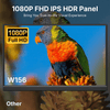Monitor Portátil WGK 15,6" FHD 1080p USB - C Mini HDMI con soporte Negro - Bestmart