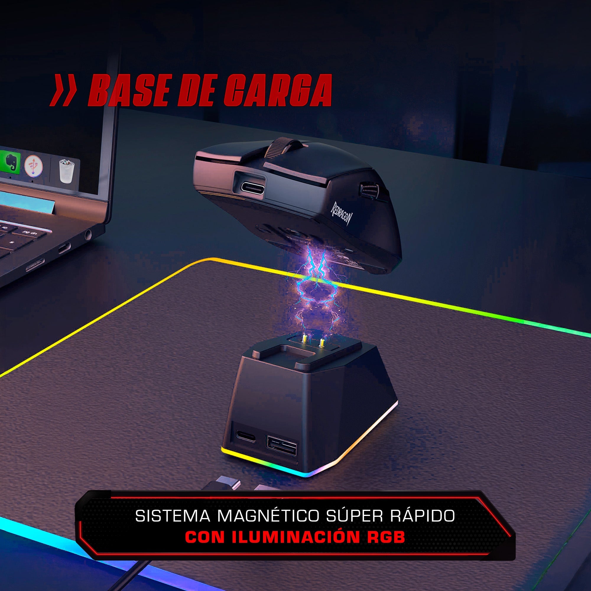 Mouse Gamer Inalámbrico Redragon King Ultra M999 RGB - Bestmart
