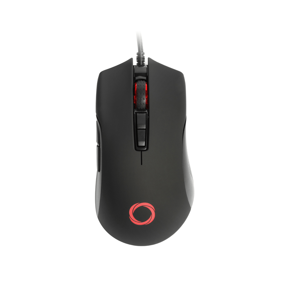 Mouse Gamer Nibio Trigger RGB con cable - 12.000 DPI - Negro - Bestmart