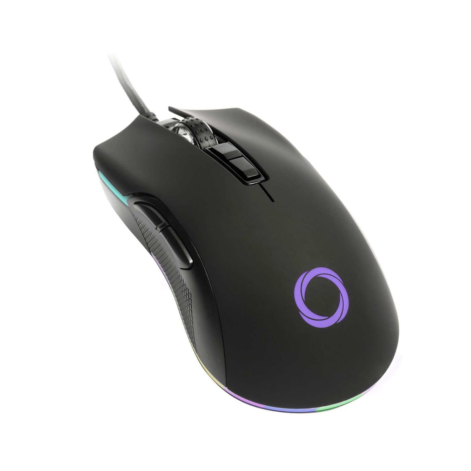 Mouse Gamer Nibio Trigger RGB con cable - 12.000 DPI - Negro - Bestmart