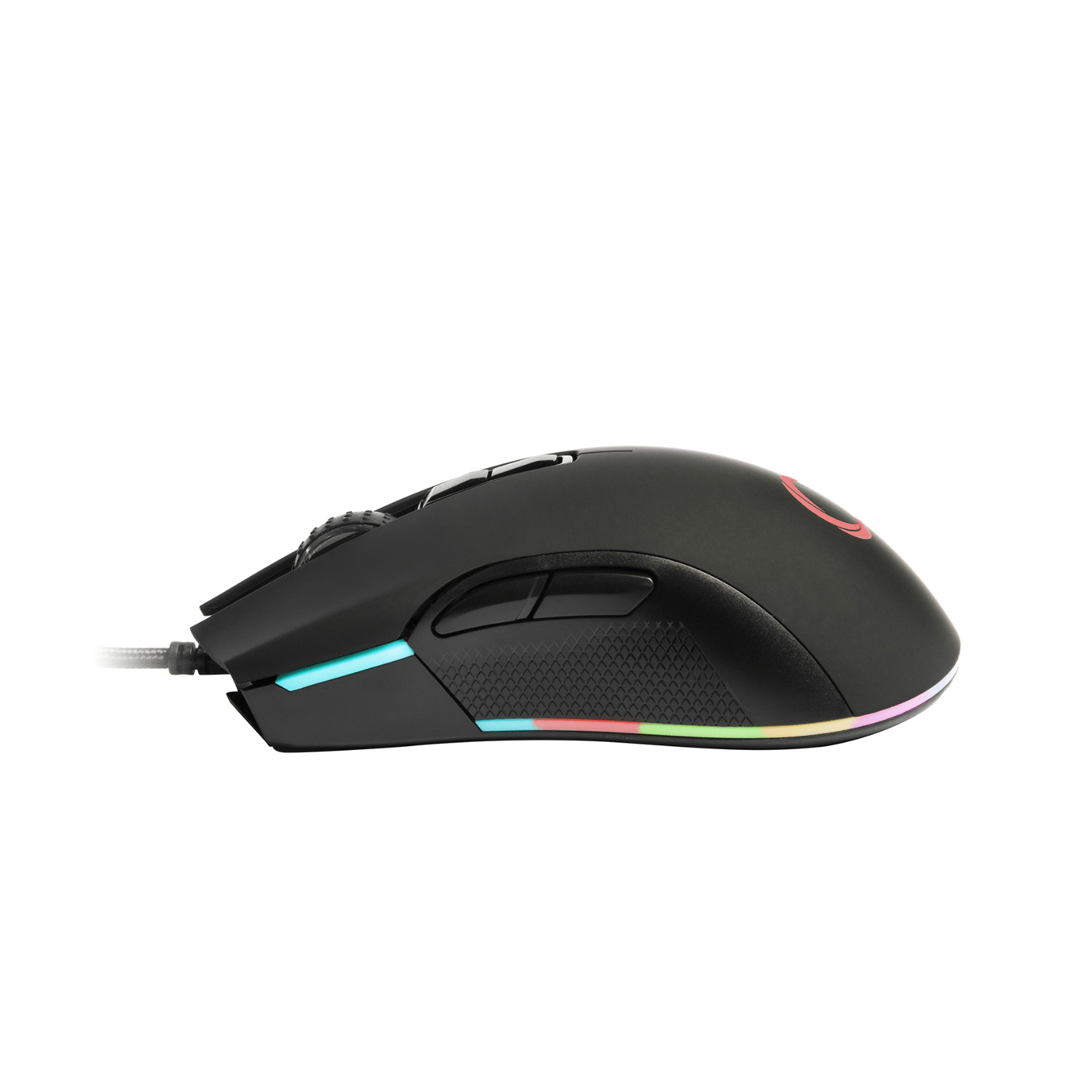 Mouse Gamer Nibio Trigger RGB con cable - 12.000 DPI - Negro - Bestmart