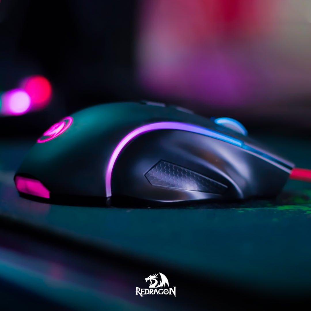 Mouse Gamer Redragon Griffin M607 Cableado Pixart PWM3212 7200 DPI - RGB - Negro - Bestmart