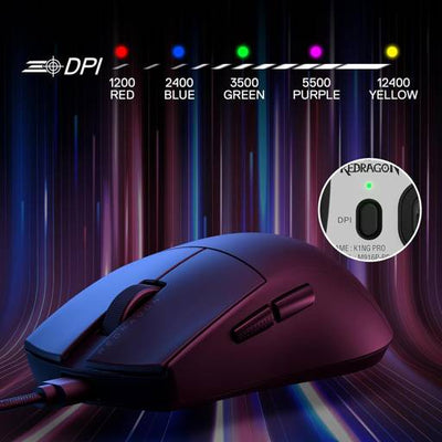 Mouse Gamer Redragon King M724 - Negro - Bestmart