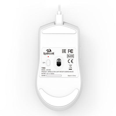 Mouse Gamer Redragon King M724W - Blanco - Bestmart