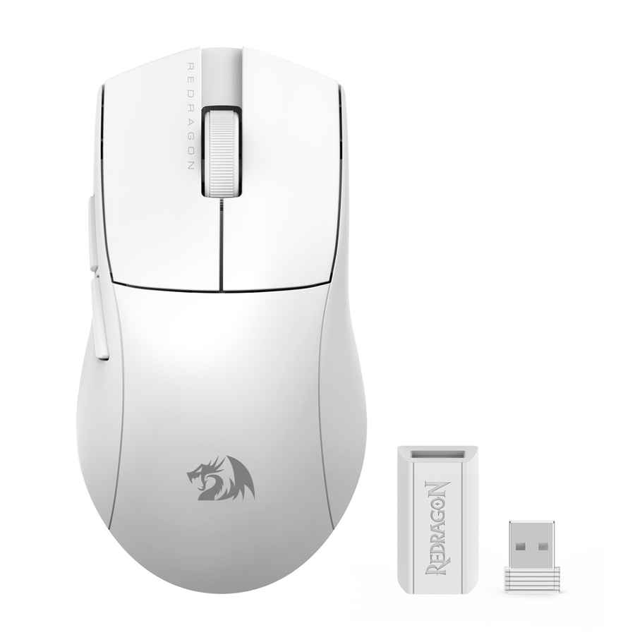 Mouse Gamer Redragon King Pro M916 - 1K Hz - Blanco - Bestmart