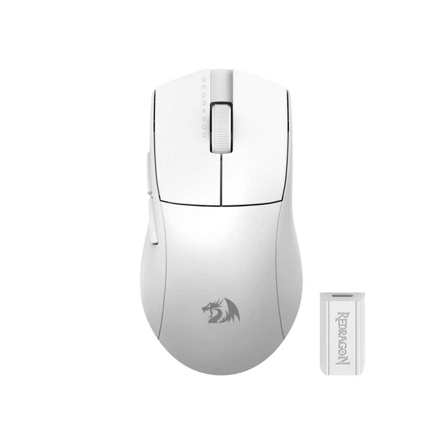 Mouse Gamer Redragon King Pro M916 - 4K Hz - Blanco - Bestmart