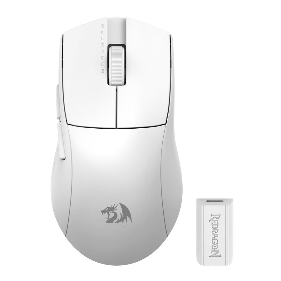 Mouse Gamer Redragon King Pro M916 - 4K Hz - Blanco - Bestmart