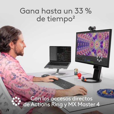 Mouse inalámbrico Bluetooth Logitech MX Master 4 Negro - Bestmart