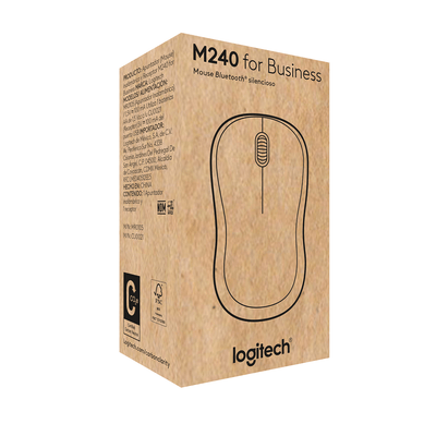Mouse inalámbrico Logitech M240 Silent negro - Bestmart