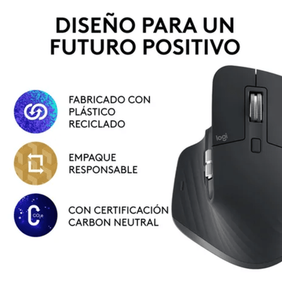 Mouse inalámbrico Logitech MX Master 3S negro - Bestmart