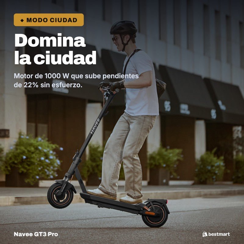 Scooter eléctrico Navee GT3 Pro 1000W Negro - Bestmart