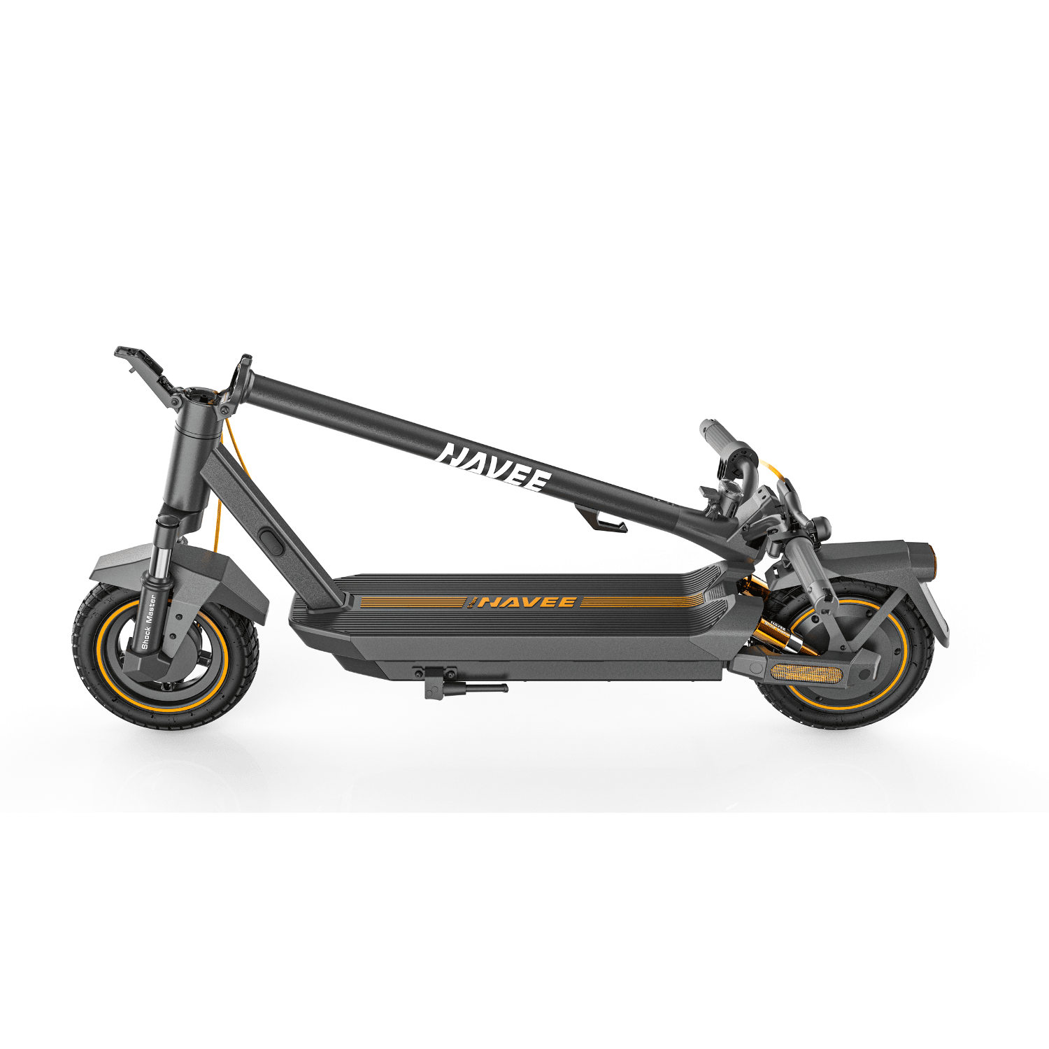 Navee Scooter Eléctrico GT3 Pro Plegable Autonomía 60km Máx 32km/h Neumáticos 10" 1000W Suspensión Cuádruple TCS Negro Open Box - Bestmart