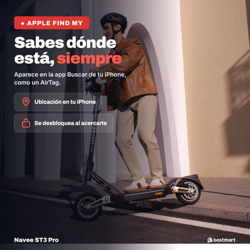 Scooter eléctrico Navee ST3 Pro 1350W Negro - Bestmart