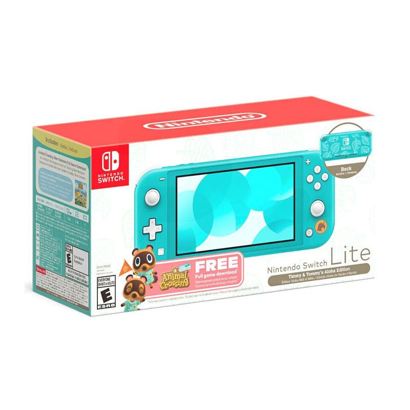 Nintendo Switch Lite Animal Crossing Edición Limitada Patrón Aloha - Turquesa - Bestmart