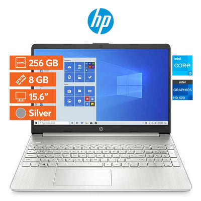 Notebook HP 15,6” - Pantalla Tactil - Intel Core i3 11.ª Gen - 8GB RAM - 256 GB SSD - Silver - Bestmart