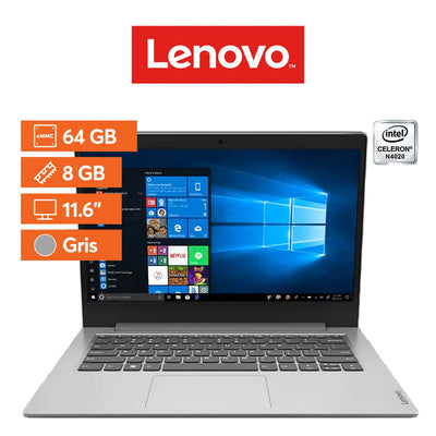 Notebook Lenovo Intel Celeron 1.1GHZ 4GB 64GB 11.6" HD IdeaPad 1 11IGL05 (Open Box) - Bestmart