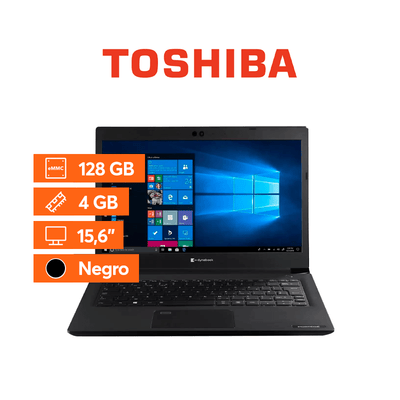 Notebook - Toshiba - 15.6" - 128GB - 4GB - Negro - Bestmart