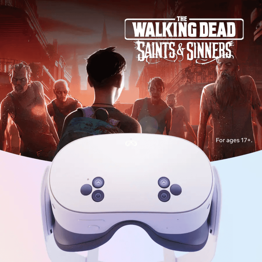Oculus Meta Quest 3S Lentes de realidad virtual 128GB + The Walking Dead: Saints & Sinners - Bestmart