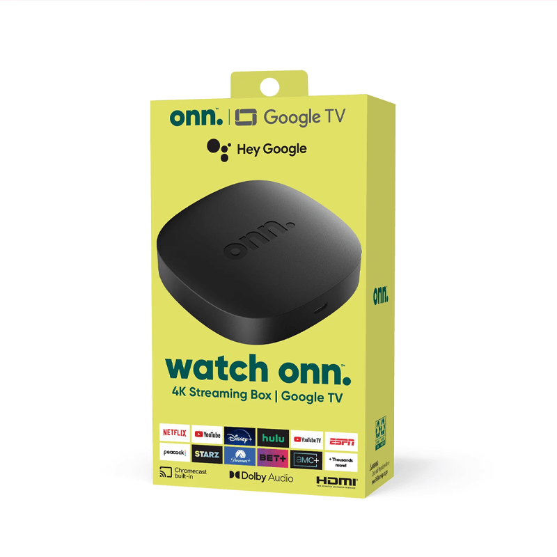 ONN Google TV - 4K - Streaming (2023) - Negro (OPEN BOX) - Bestmart