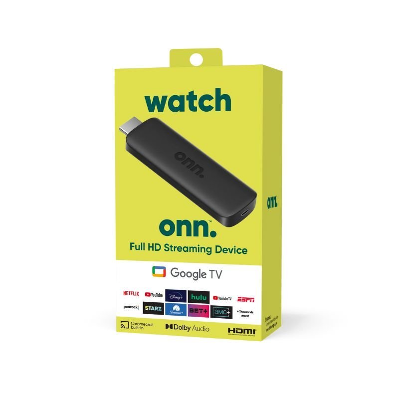 ONN Google TV - FULL HD - Streaming (2023) - Negro (Open Box) - Bestmart