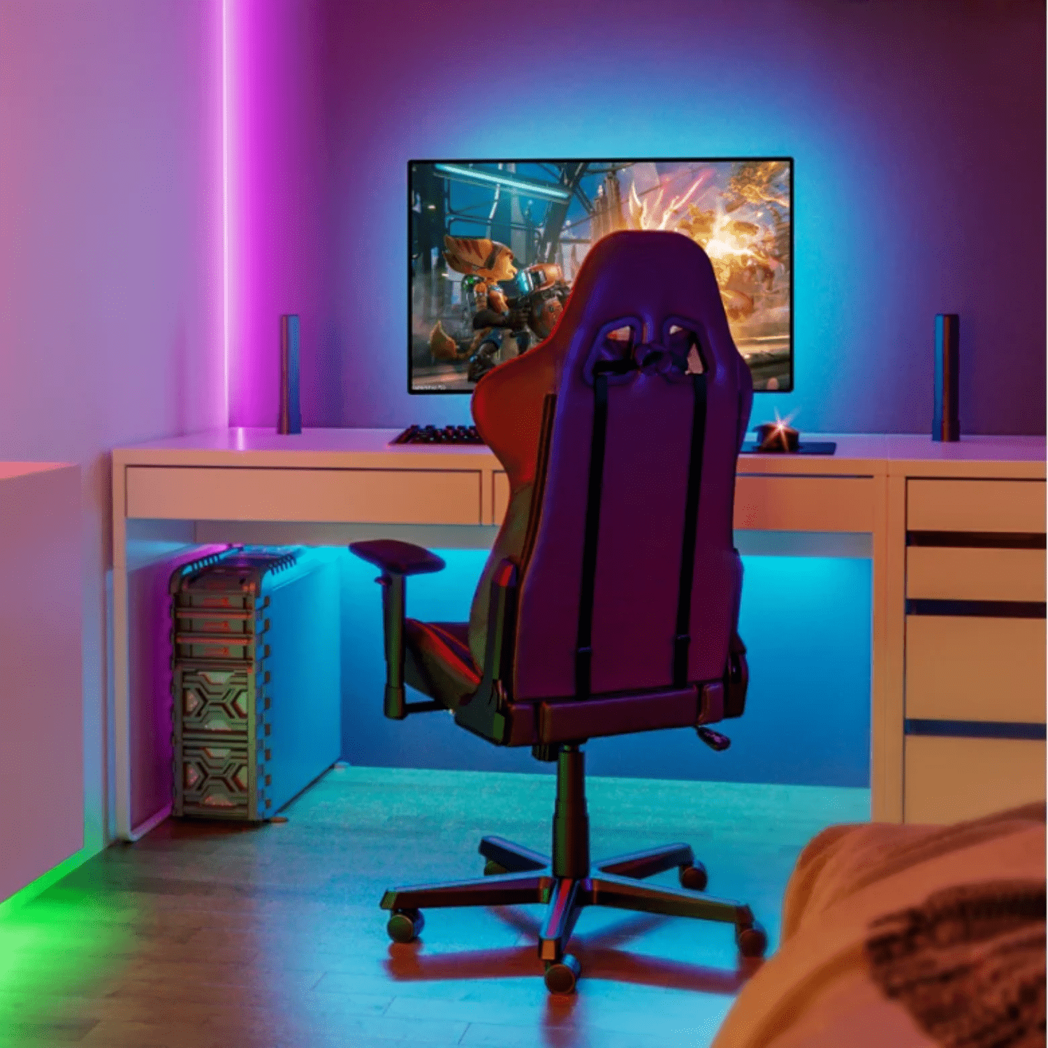 Pack Alexa Echo Pop - Negro + Tira de luces Govee LED RGBIC Basic 5 metros - Bestmart