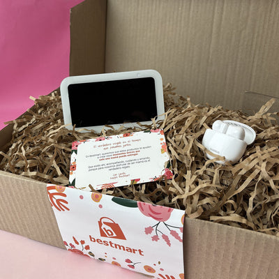 Pack Amazon Echo Show 5 3ra Gen Blanco + Audifono Inalambrico Baseus Bowie E13 Blanco - Bestmart