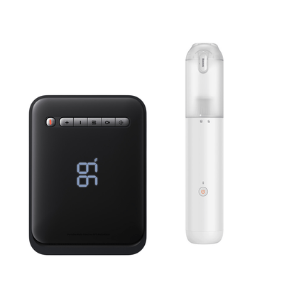 Pack Aspiradora Inalámbrica A3 Lite Blanca + Arrancador de Batería Inflador Super Energy - Negro - Bestmart