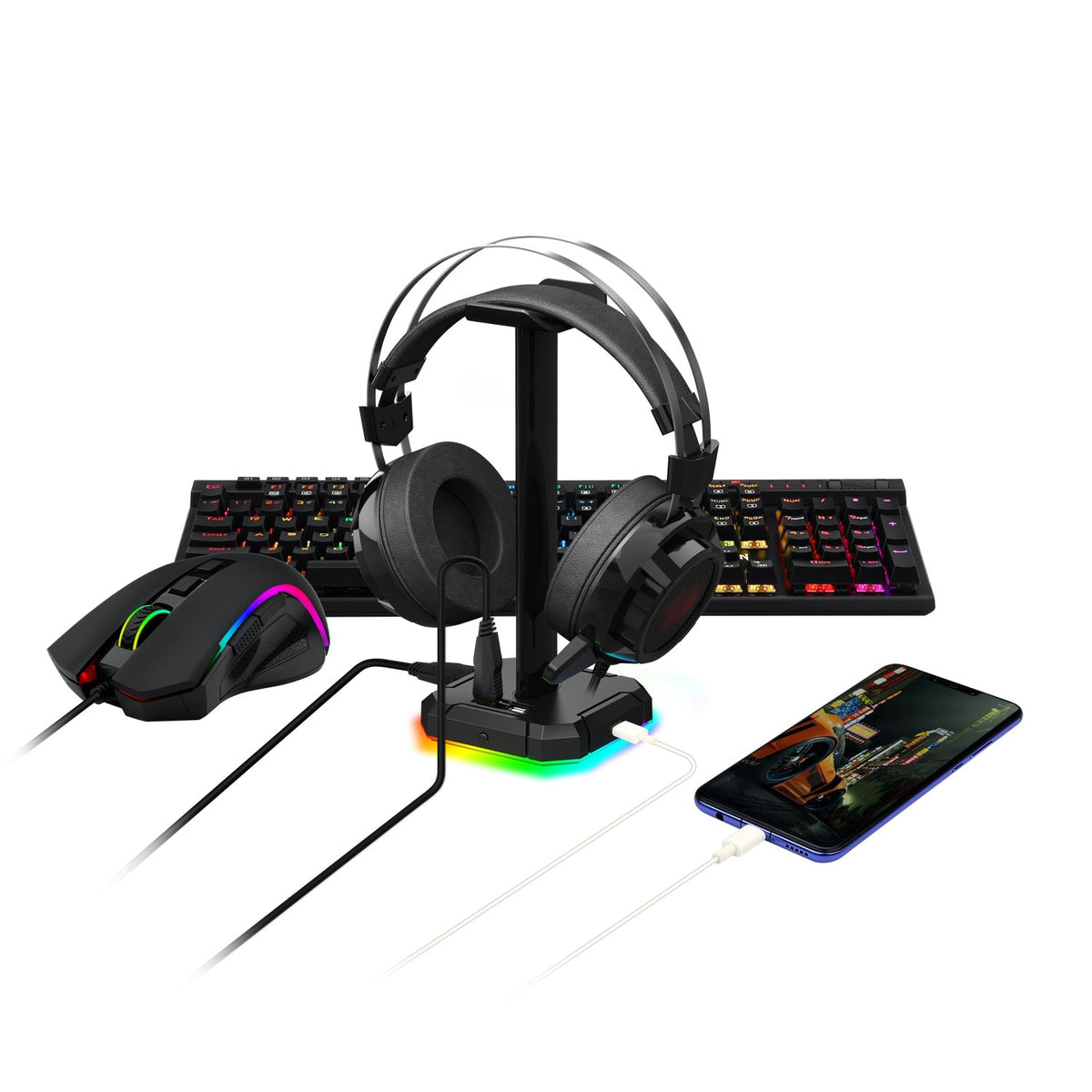 Pack Audífonos Redragon Zeus H510 - PRO + Soporte Scepter HA - 300 - Bestmart