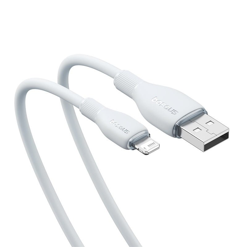 Pack cables de Carga Baseus USB a Lightning iPhone de 1,2 Metros - Blanco / Negro - Bestmart