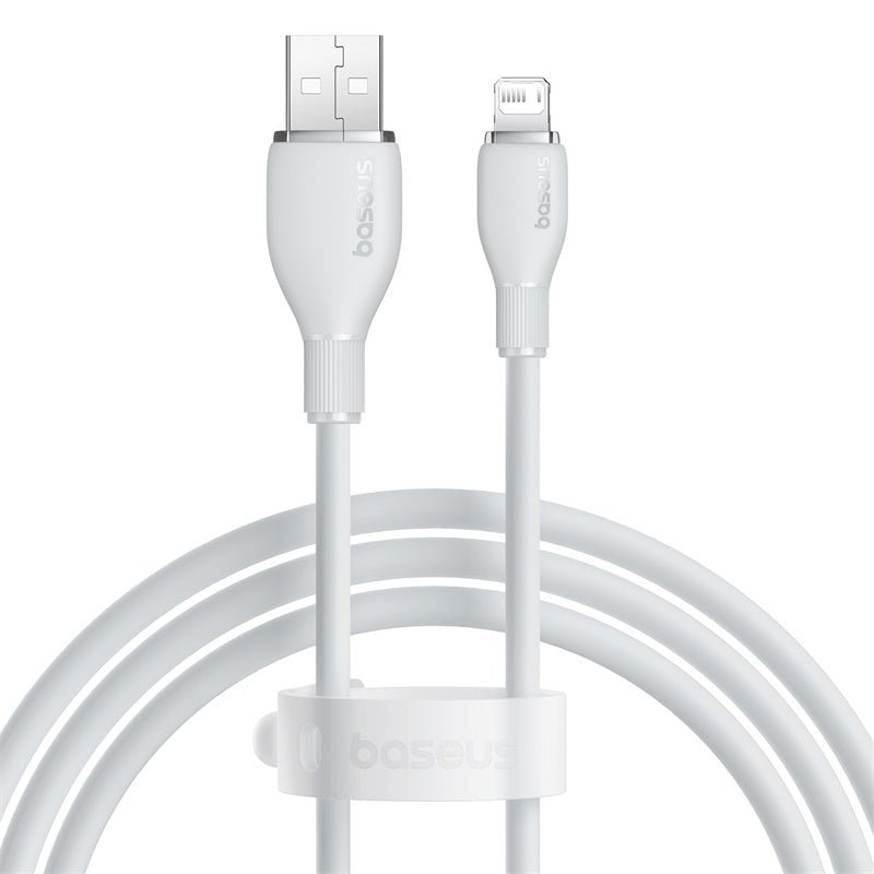 Pack Cables de Carga Baseus USB a Lightning iPhone de 1,2 Metros - Blanco y Negro - Bestmart