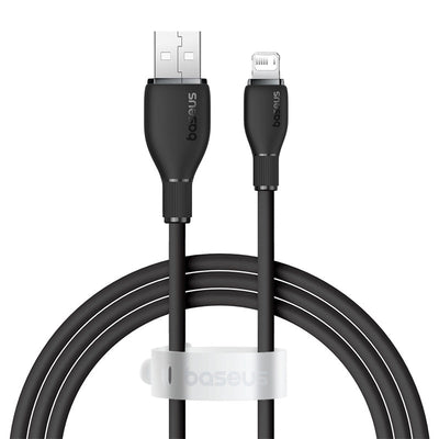 Pack Cables de Carga Baseus USB a Lightning iPhone de 1,2 Metros - Blanco y Negro - Bestmart