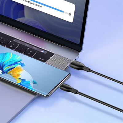 Pack cables de Carga Baseus USB a Tipo - C de 2 Metros - 100W - Series Pudding - Blanco y Negro - Bestmart