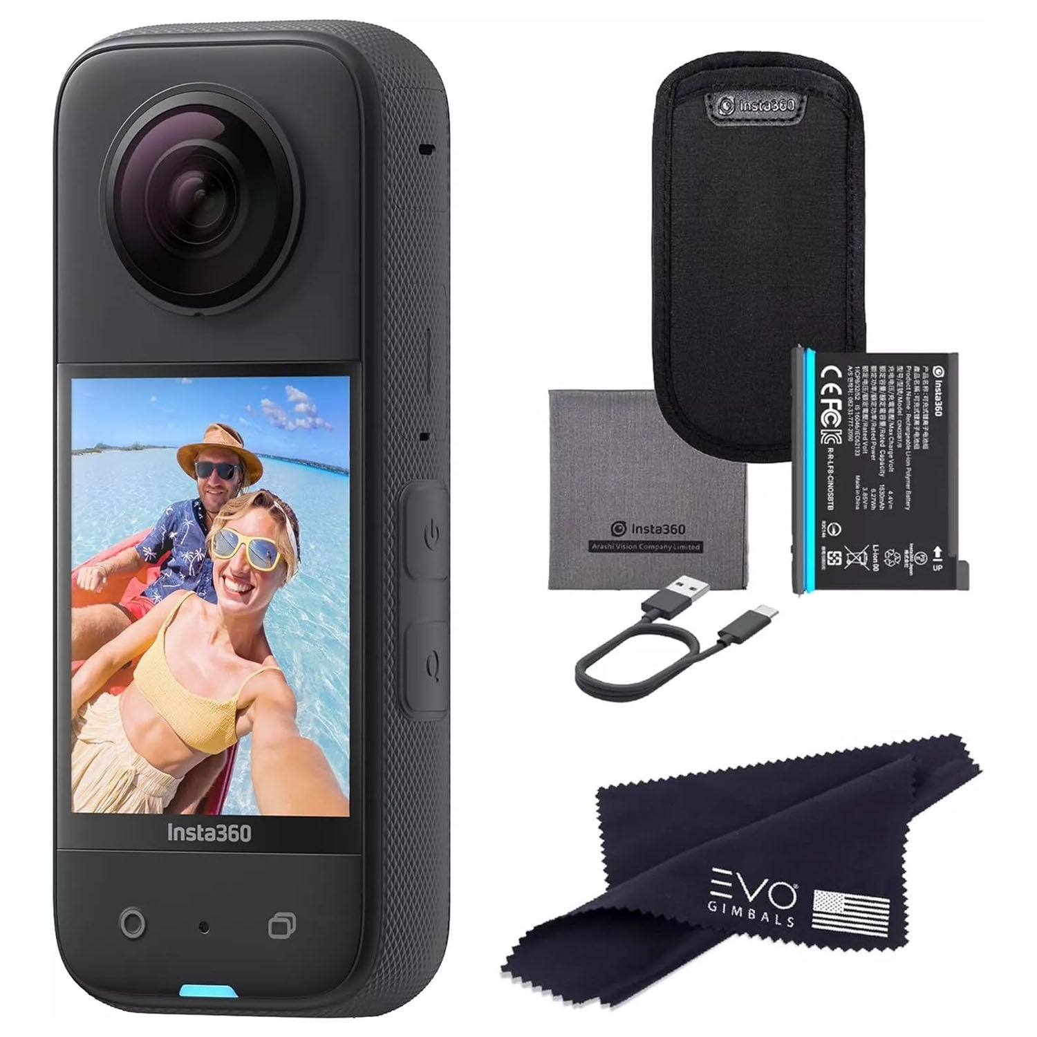 Pack Camara de Acción Insta360 X3 Incluye tarjeta SD 64GB - Bestmart