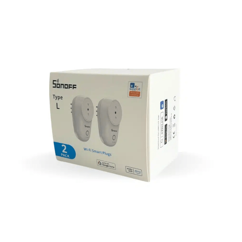Pack de 2 Enchufes inteligentes Wifi Sonoff S26 - Bestmart