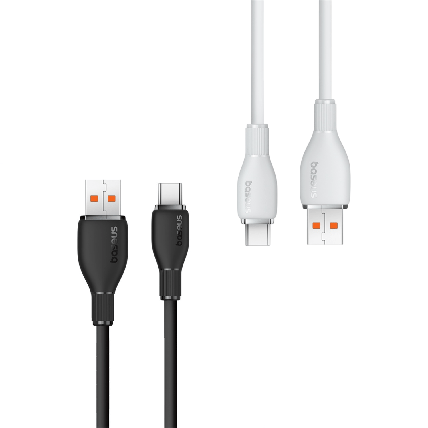 Pack de Cables Baseus USB a Tipo - C 100W - 1,2 Metros - Series Pudding - Blanco Y Negro - Bestmart