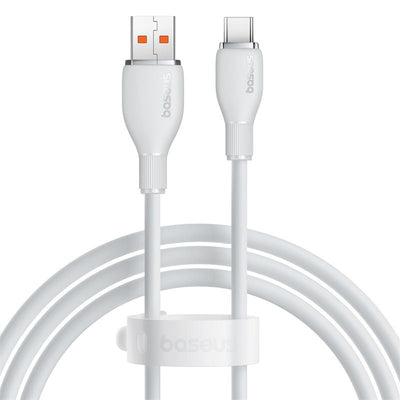 Pack de Cables Baseus USB a Tipo - C 100W - 1,2 Metros - Series Pudding - Blanco Y Negro - Bestmart