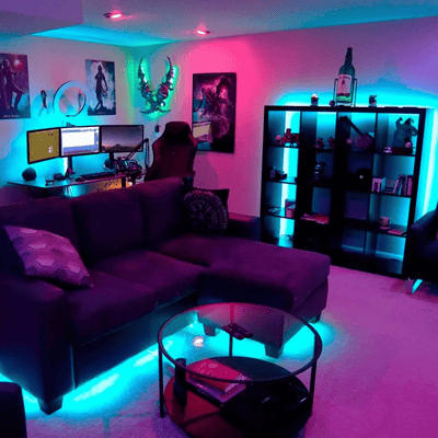 Pack Echo Pop - Negro + TIRA LED WIFI RGB - 5 metros - Bestmart